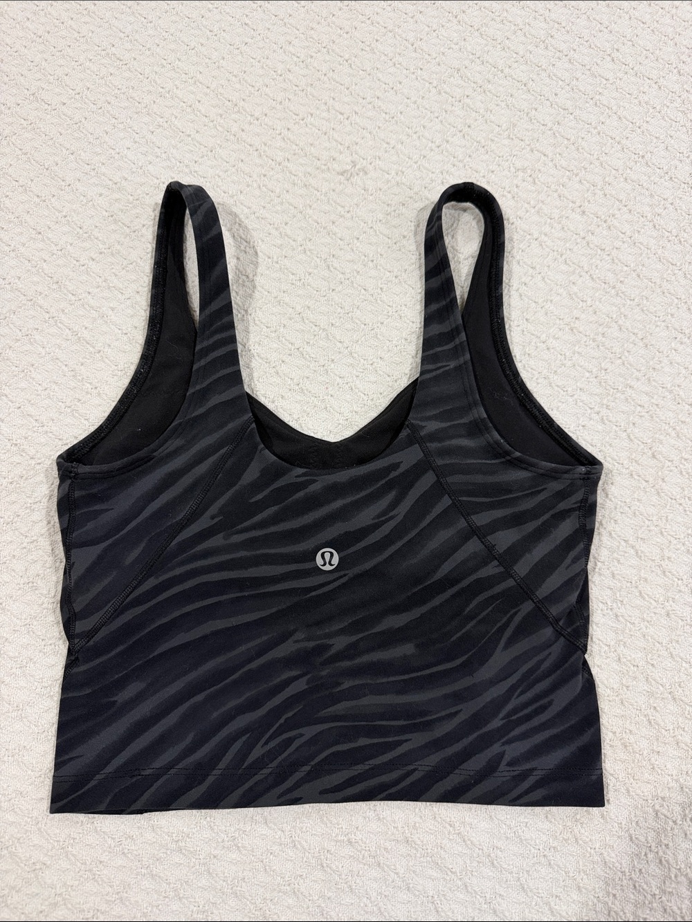 lululemon athletica Black Zebra-Print Sports Bra